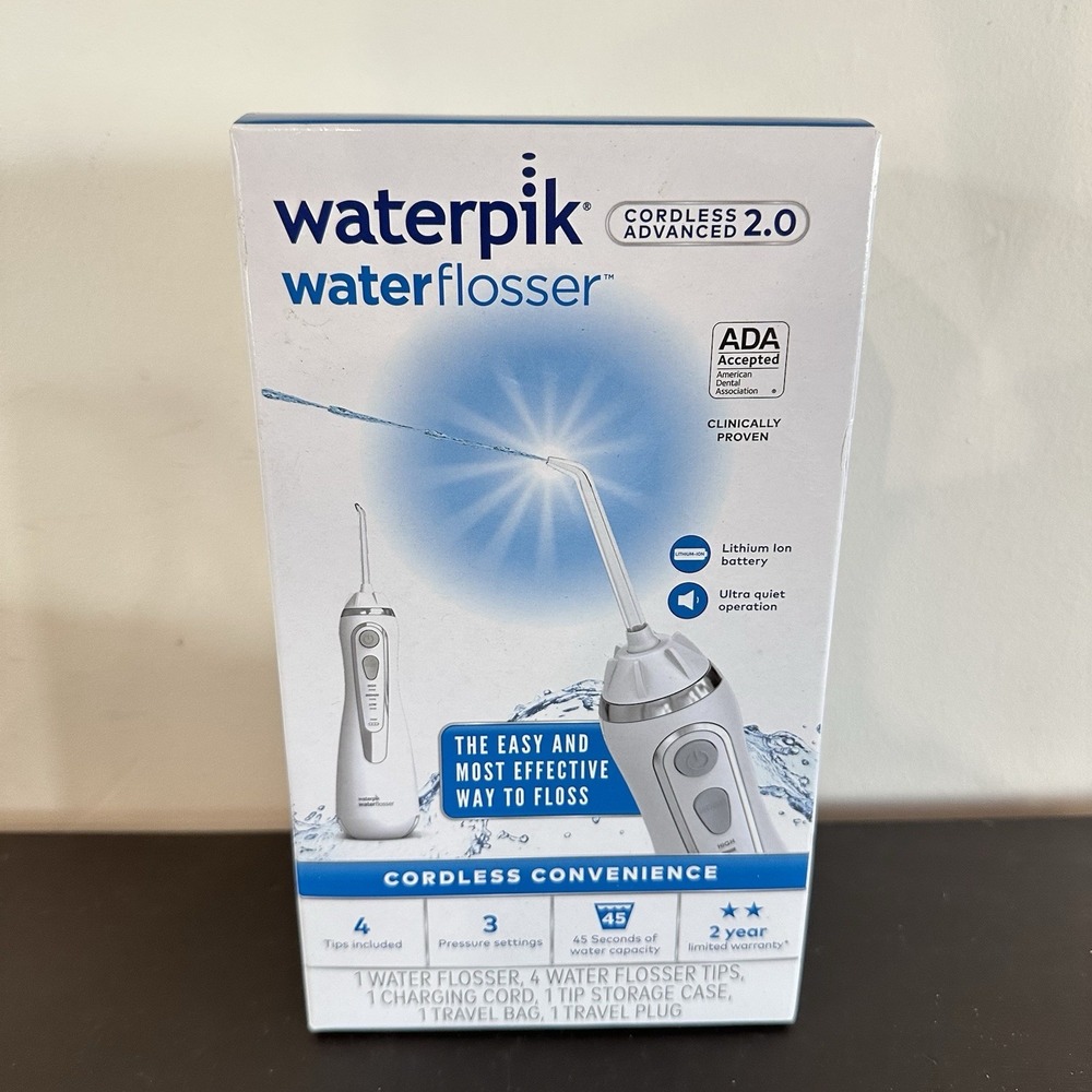Waterpik Cordless Advanced Water Flosser White WP-560CD
